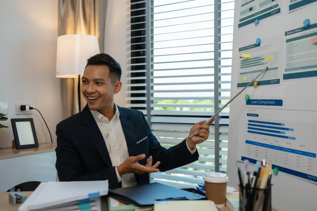 businessman giving presentation in office an inve 2025 01 17 00 21 38 utc